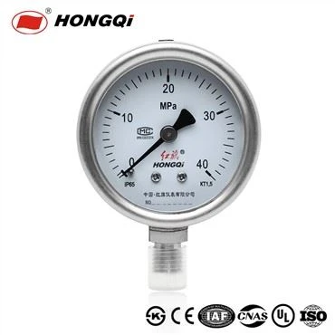 2,5-Zoll-Manometer mit ölgefülltem Manometer aus Edelstahl