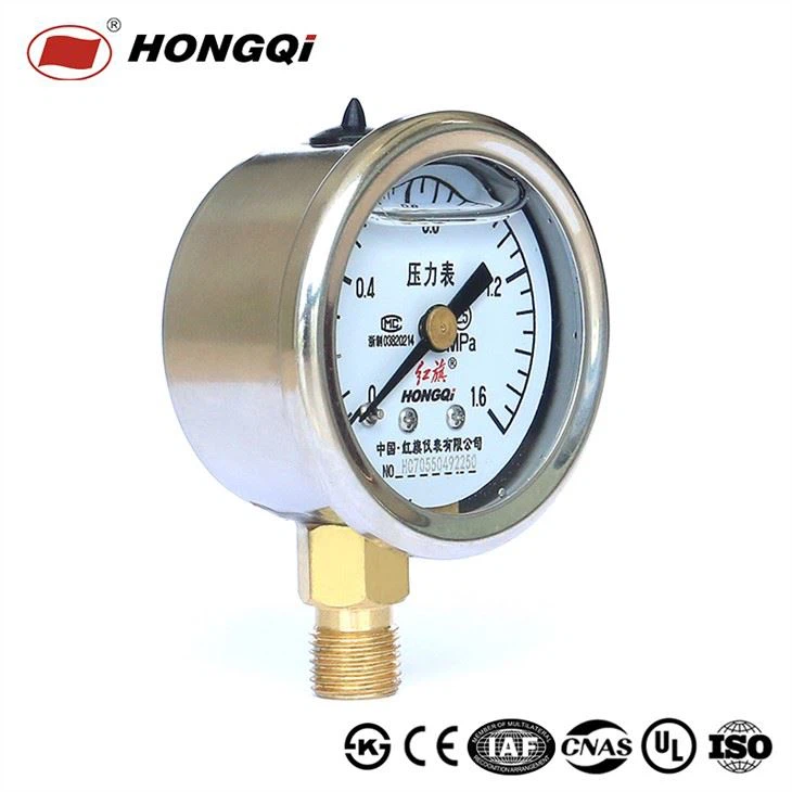 YTN Stainless Steel 304 Single Scale Liquid Filled Pressure Gauge, M14*1.5 Or OEM